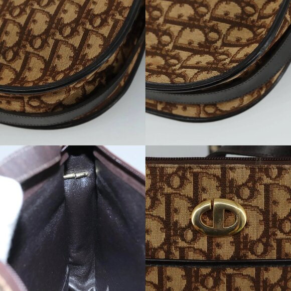 Christian Dior Trotter Canvas Shoulder Bag Brown Auth 108645V - Picture 13 of 14